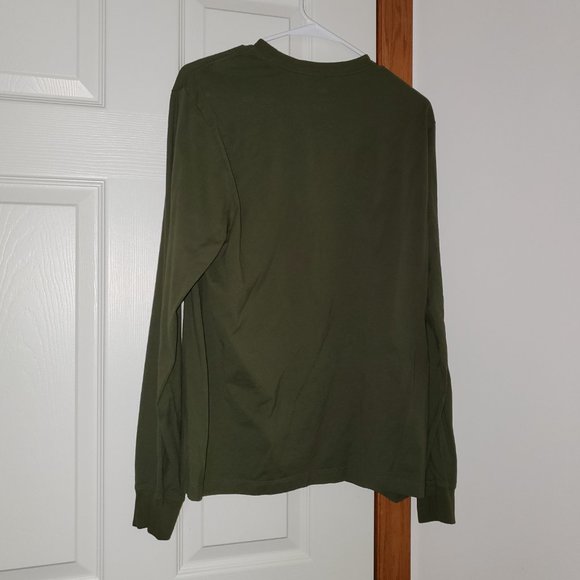 NIKE SPORTSWEAR MEN'S LONG-SLEEVE T-SHIRT ARMY GREEN - Picture 2 of 7